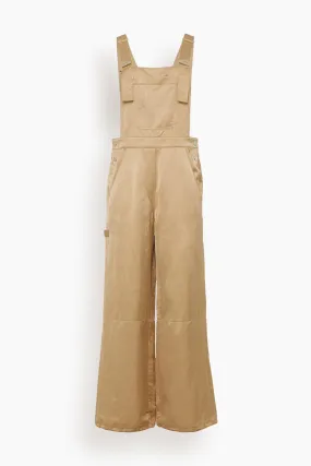 Slouchy Coolness Overall in Warm Beige