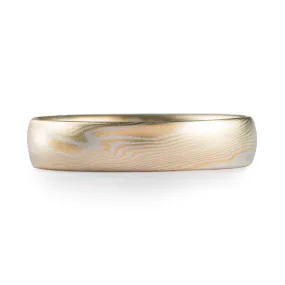 Subtle Non Oxidized Spark Palette Ring in Twist Pattern