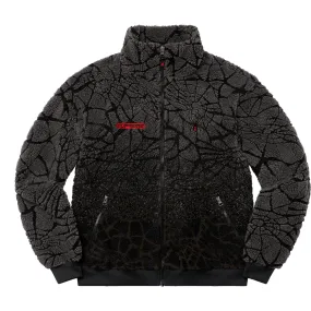 SUPREME SPYDER WEB POLAR FLEECE JACKET-BLACK