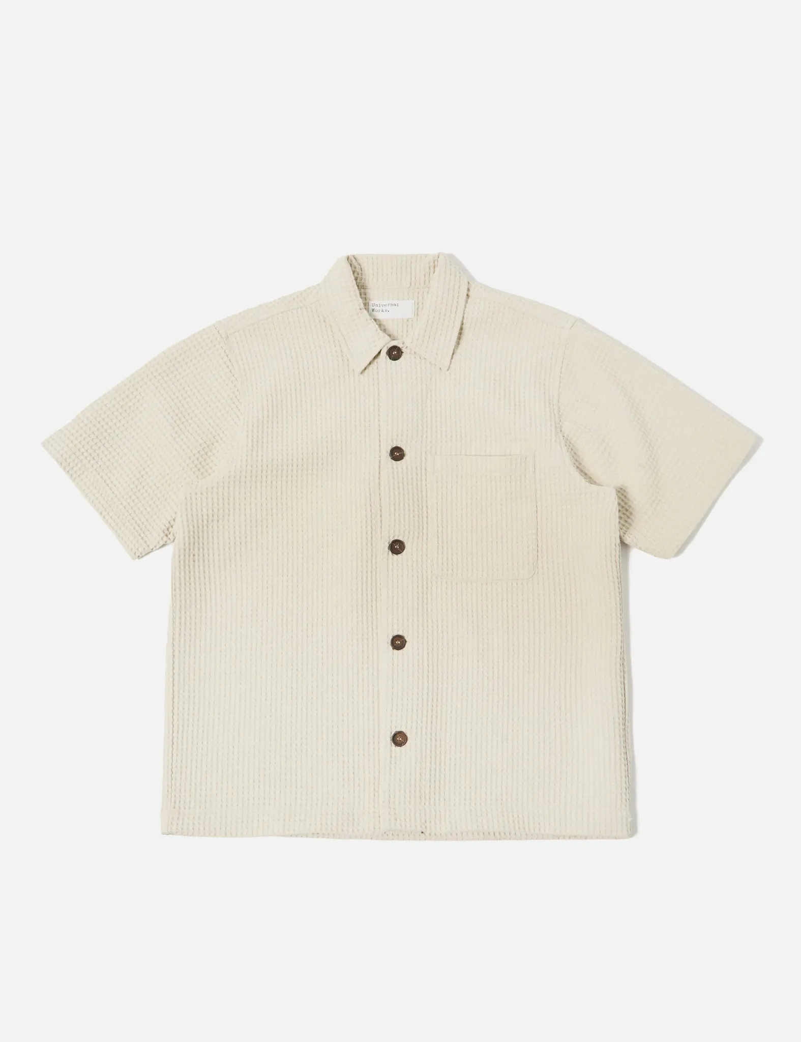 Universal Works Tech Waffle Overshirt - Driftwood