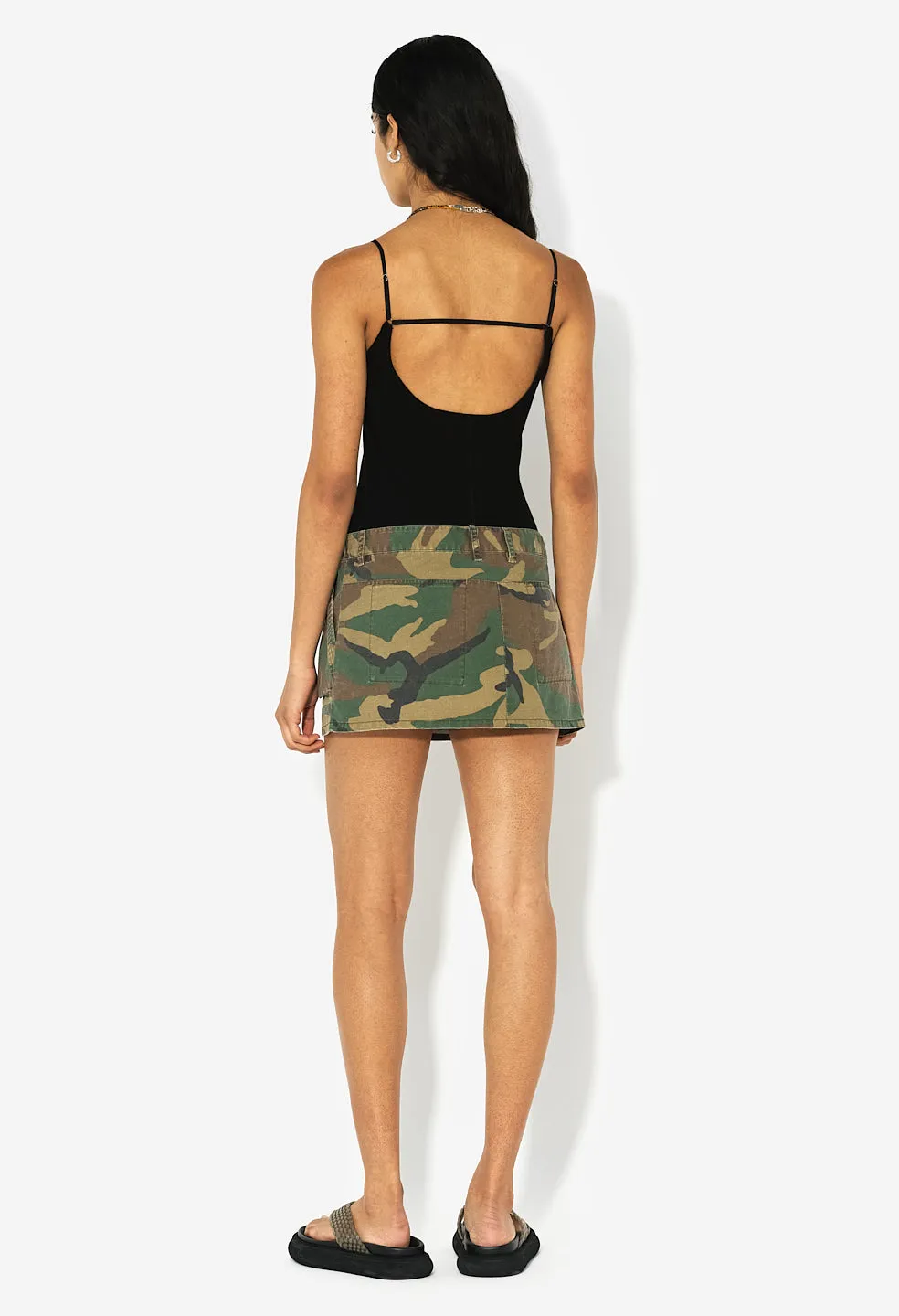 Utility Mini Skirt / Camo