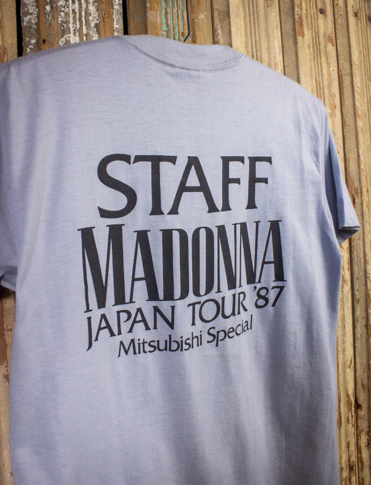 Vintage Madonna Who's That Girl Japan Staff Crew Concert T Shirt 1987 Small