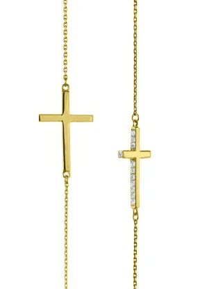 White Stone Cross Scapular