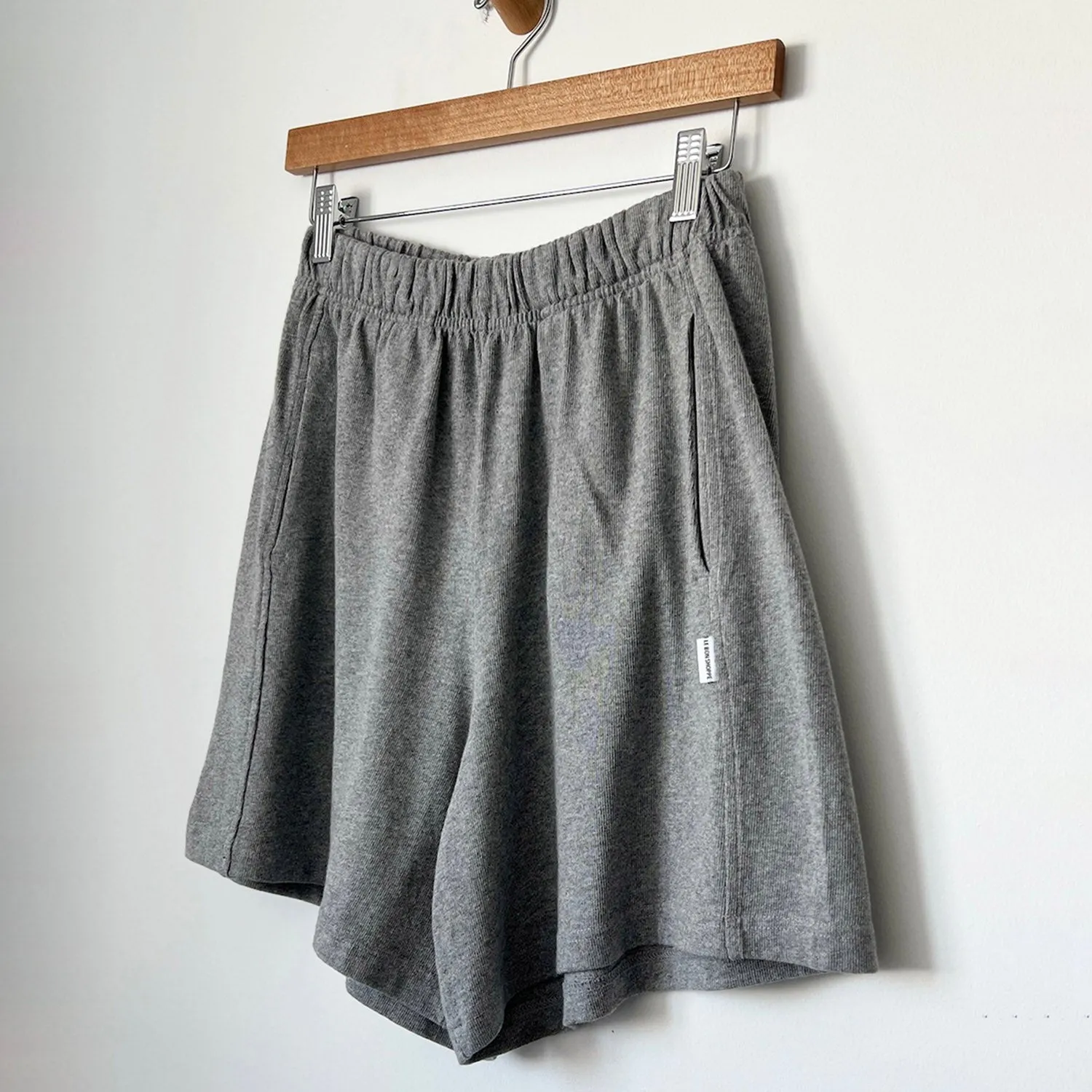 Womens Cotton Flared Basketball Shorts - Heather Grey